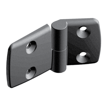 Plastic combi hinge with locking lever 30/30, for Slot 8, non-detachable
